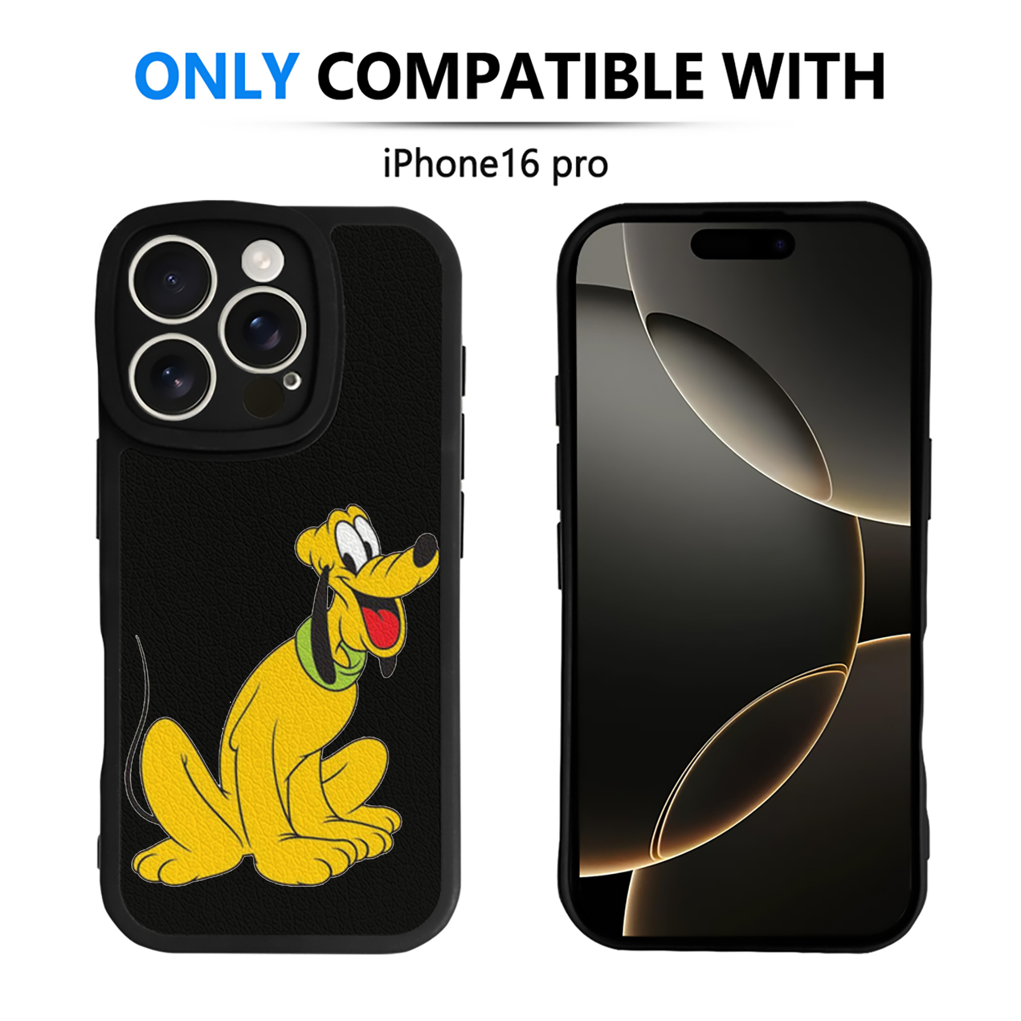 （画像用） ミッキーマウス Mickey Mouse 【iPhone 16シリーズ対応】シリコンスマホケース（レザー調） 材質：シリコン